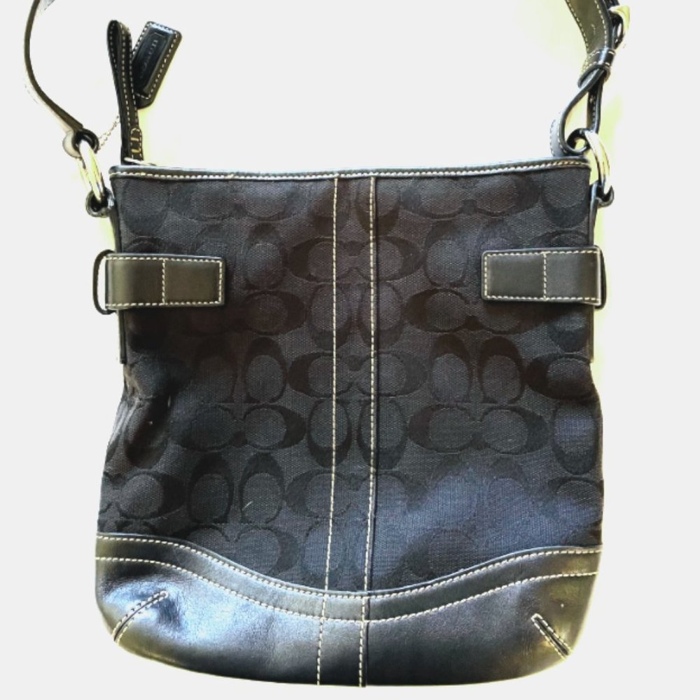 Coach Bag Authentic Used Shoulder Strap Black